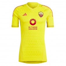 2023-24 AS Roma Mens Yellow Goalkeeper Jersey